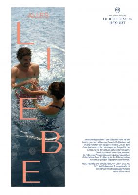 Gutschein mit Bild von rosa Rosen